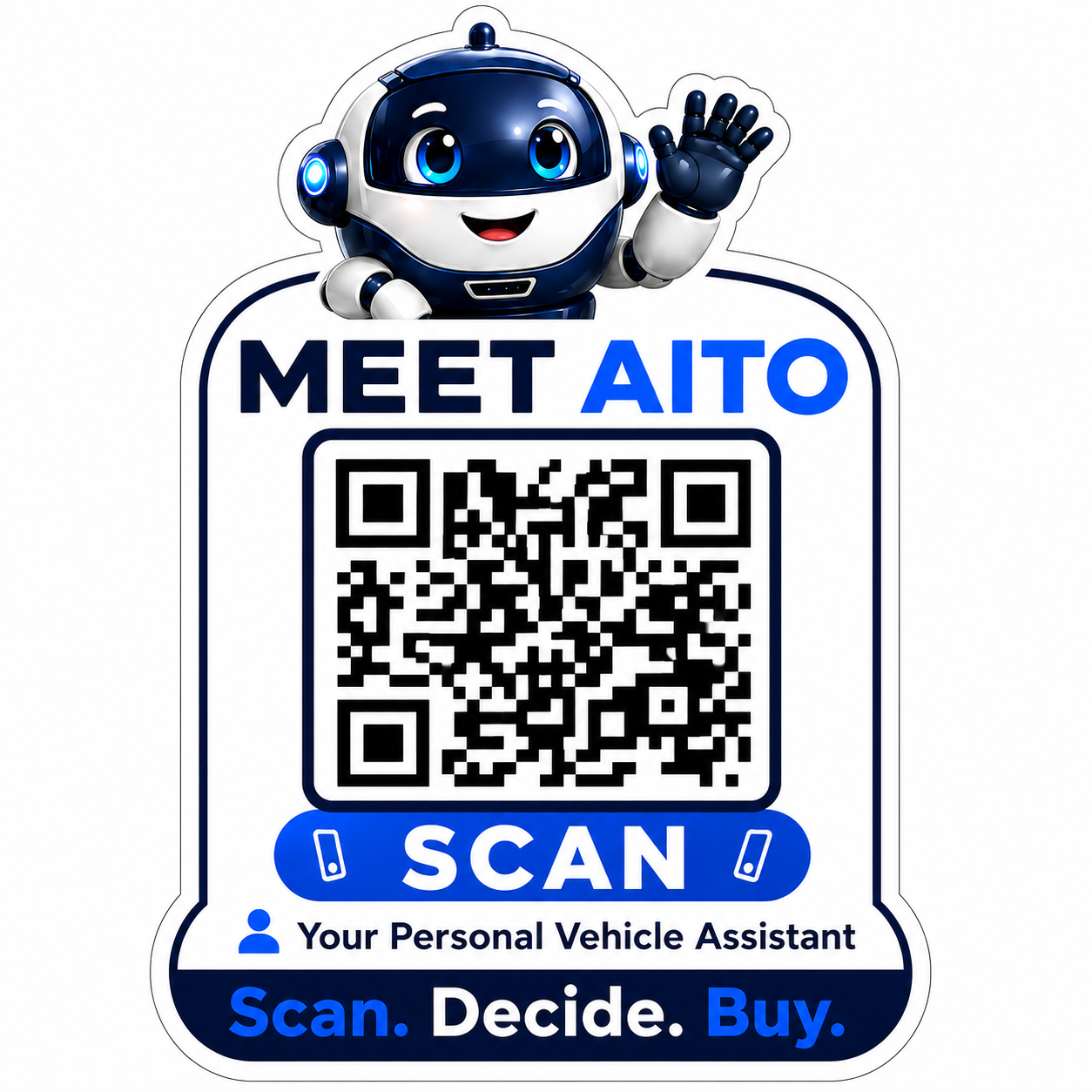 Meet Aito vehicle QR placard